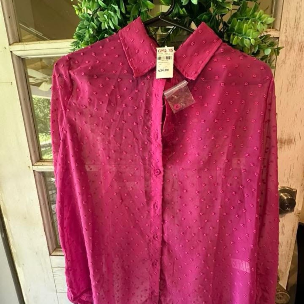 HYFVE Vibrant Pink Textured Top